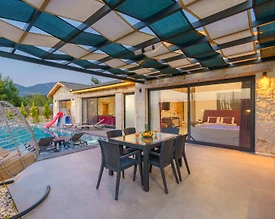 Kaş Kınık'ta Otantik Tasarımlı, Özel Havuzlu, 5 Kişilik Villa - 3