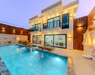 Kaş Kınık'ta Şehirden Uzakta, Özel Havuzlu, Lüks Villa - 2
