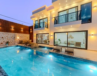 Kaş Kınık'ta Şehirden Uzakta, Özel Havuzlu, Lüks Villa - 3