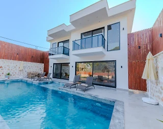 Kaş Kınık'ta Şehirden Uzakta, Özel Havuzlu, Lüks Villa - 5
