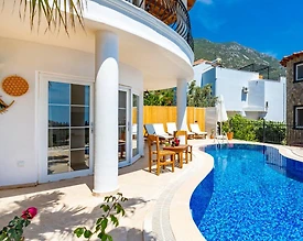 Kaş Kızıltaş'da Enfes Deniz Manzaralı, Özel Havuzlu, Merkezi Villa - 3