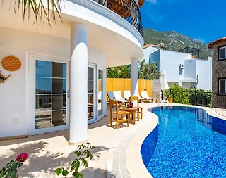 Kaş Kızıltaş'da Enfes Deniz Manzaralı, Özel Havuzlu, Merkezi Villa - 3