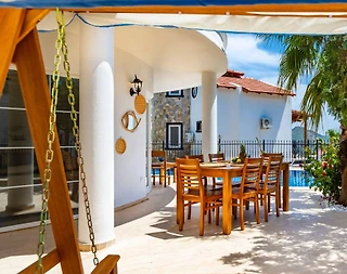 Kaş Kızıltaş'da Enfes Deniz Manzaralı, Özel Havuzlu, Merkezi Villa - 5