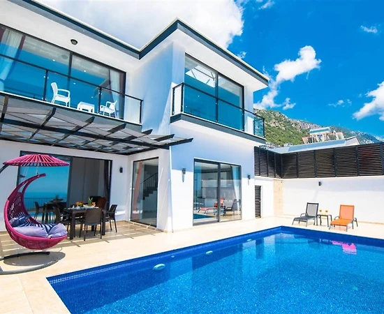 Kaş Kördere'de Balayı Çiftlerine Uygun, Özel Havuzlu, 1+1 Villa - 1