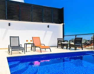 Kaş Kördere'de Balayı Çiftlerine Uygun, Özel Havuzlu, 1+1 Villa - 2