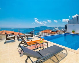 Kaş Kördere'de Balayı Çiftlerine Uygun, Özel Havuzlu, 1+1 Villa - 3