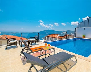 Kaş Kördere'de Balayı Çiftlerine Uygun, Özel Havuzlu, 1+1 Villa - 3