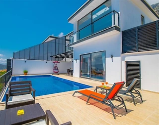 Kaş Kördere'de Balayı Çiftlerine Uygun, Özel Havuzlu, 1+1 Villa - 5