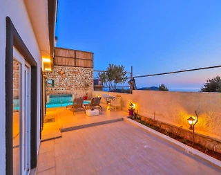 Kaş Kördere'de Balayı Çiftlerine Uygun, Özel Havuzlu, Jakuzili Villa - 2