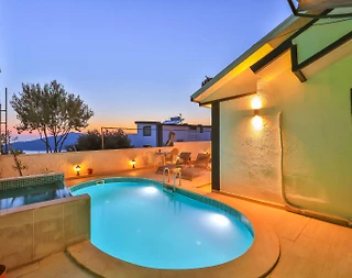 Kaş Kördere'de Balayı Çiftlerine Uygun, Özel Havuzlu, Jakuzili Villa - 4