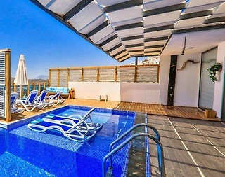 Kalkan Kördere'de Deniz Manzaralı, Özel Havuzlu, Hamamlı Villa - 3