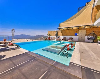 Kaş Kördere'de Deniz Manzaralı, Özel Havuzlu, Jakuzili Villa - 4