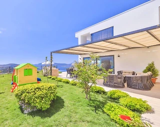 Kaş Kördere'de Enfes Doğa Manzaralı, Özel Havuzlu, Kiralık Villa - 5