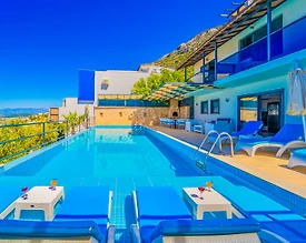 Kaş Kördere'de Eşsiz Deniz Manzaralı, Özel Havuzlu, Lüks Villa - 2