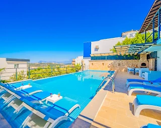 Kaş Kördere'de Eşsiz Deniz Manzaralı, Özel Havuzlu, Lüks Villa - 3