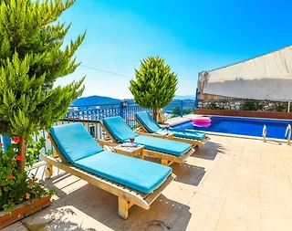 Kaş Kördere'de Geniş Ailelere Uygun, Özel Havuzlu, 10 Kişilik Villa - 5
