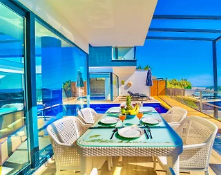Kaş Kördere'de Geniş Ailelere Uygun, Özel Havuzlu, Modern Villa - 5