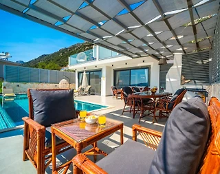 Kaş Kördere'de Merkeze Yakın, Özel Havuzlu, 2+1 Villa - 5