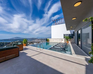 Kaş Kördere'de Sakin Konumda, Özel Havuzlu, 5 Kişilik Villa - 1