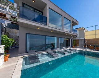 Kaş Kördere'de Sakin Konumda, Özel Havuzlu, 5 Kişilik Villa - 5