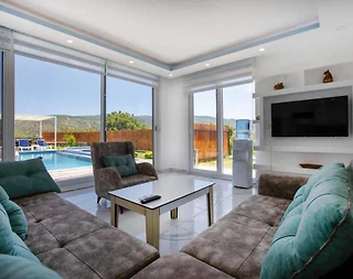 Kaş Patara'da Geniş Bahçeli, Özel Havuzlu, Jakuzili, Tatil Villası - 5