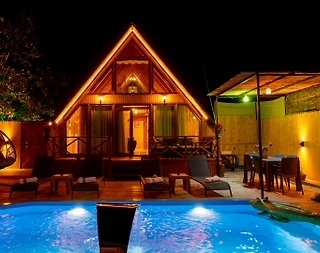 Kaş Sarıbelen'de Muhteşem Doğada, Özel Havuzlu, Lüks Bungalov - 4