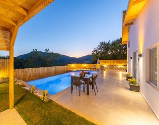 Kaş Sarıbelen'de Gözlerden Uzak Konumda, Özel Havuzlu, Tatil Villası - 4