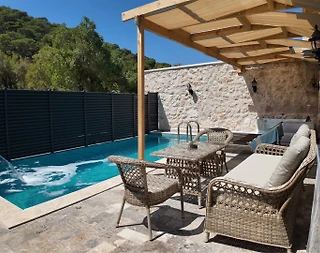 Kaş Sarıbelen'de Balayı Çiftlerine Uygun, Özel Havuzlu, Kiralık Villa - 5