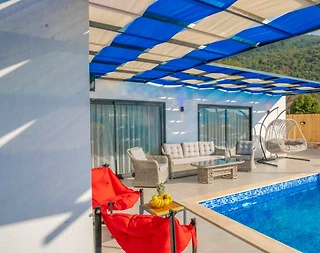 Kaş Sarıbelen'de Çekirdek Ailelere Uygun, Özel Havuzlu, Ferah Villa - 3