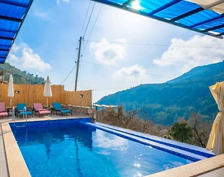 Kaş Sarıbelen'de Çekirdek Ailelere Uygun, Özel Havuzlu, Ferah Villa - 4