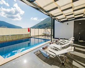 Kaş Sarıbelen'de Çekirdek Ailelere Uygun, Özel Havuzlu, Kiralık Villa - 3