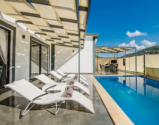 Kaş Sarıbelen'de Çekirdek Ailelere Uygun, Özel Havuzlu, Şık Villa - 4