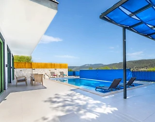 Kaş Sarıbelen'de Çift Jakuzili, Özel Havuzlu, Modern Villa - 5