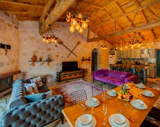 Kaş Sarıbelen'de Huzurlu Doğada, Özel Havuzlu, Jakuzili, Taş Villa - 4