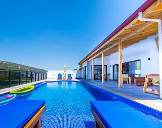 Kaş Sarıbelen'de Doğa İçerisinde, Özel Havuzlu, Modern Villa - 5