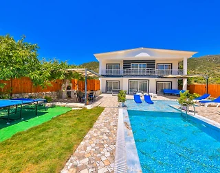 Kaş Sarıbelen'de Ferah Bahçe İçerisinde, Özel Havuzlu, Modern Villa - 5