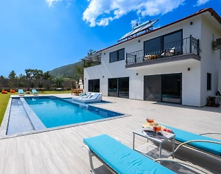 Kaş Hacıoğlan'da Geniş Bahçeli, Özel Havuzlu, Jakuzili Villa - 5