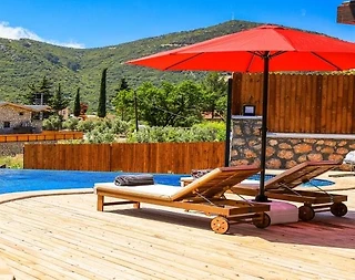 Kaş Sarıbelen'de Gözlerden Uzak, Özel Havuzlu, 5 Kişilik Villa - 4