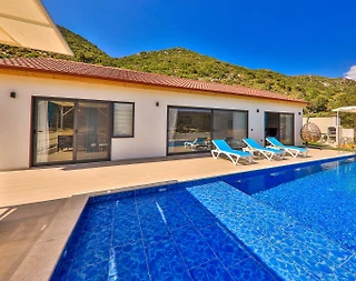Kaş Sarıbelen'de Gözlerden Uzak Konumda, Özel Havuzlu, Muhafazakar Villa - 3