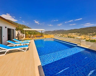 Kaş Sarıbelen'de Gözlerden Uzak Konumda, Özel Havuzlu, Muhafazakar Villa - 5