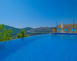 Kaş Sarıbelen'de Huzur Dolu Doğada, Sonsuzluk Havuzlu, Taş Villa - 5