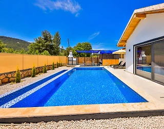 Kaş Sarıbelen'de Muhteşem Doğa Manzaralı, Özel Havuzlu, Lüks Villa - 4