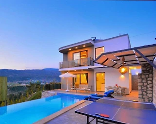 Kaş Sarıbelen'de Muhteşem Doğada, Özel Havuzlu, 1+1 Villa - 1