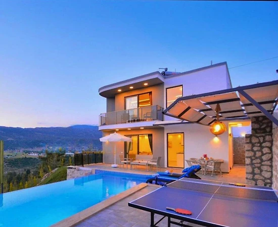Kaş Sarıbelen'de Muhteşem Doğada, Özel Havuzlu, 1+1 Villa - 1