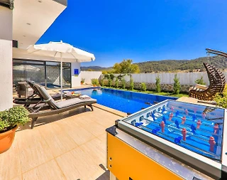 Kaş Sarıbelen'de Muhteşem Doğada, Özel Havuzlu, Sauna ve Hamamlı Villa - 3