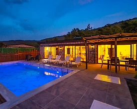 Kaş Sarıbelen'de Muhteşem Doğada, Özel Havuzlu, Taş Villa - 2