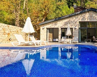 Kaş Sarıbelen'de Otantik Mimarili, Özel Havuzlu, Masa Tenisli Villa - 5