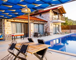 Kaş Sarıbelen'de Otantik Tasarımlı, Özel Havuzlu, 4 Kişilik Villa - 3