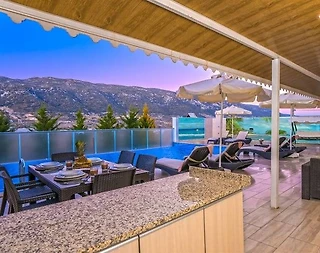 Kaş Sarıbelen'de Sakin Doğada, Özel Havuzlu, 6 Kişilik Villa - 4