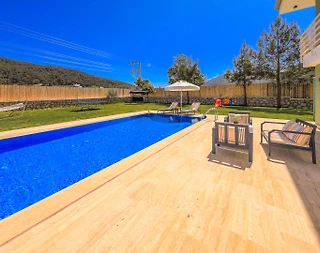 Kaş Sarıbelen’de Çocuklar İçin Oyun Alanlı, Özel Havuzlu, Kiralık Villa - 5